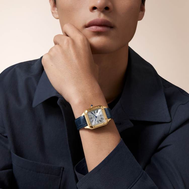 SANTOS-DUMONT watch large 18K gold manual winding - Image 2