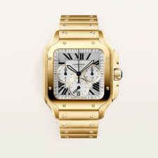 SANTOS DE CARTIER watch large 18K gold automatic winding