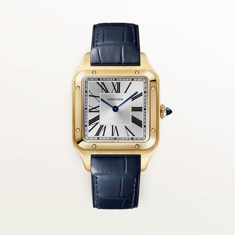 SANTOS-DUMONT watch large 18K gold manual winding