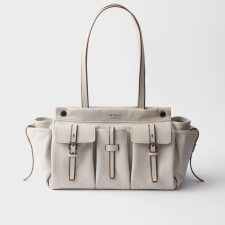 Prada Route Large Leather Tote Bag