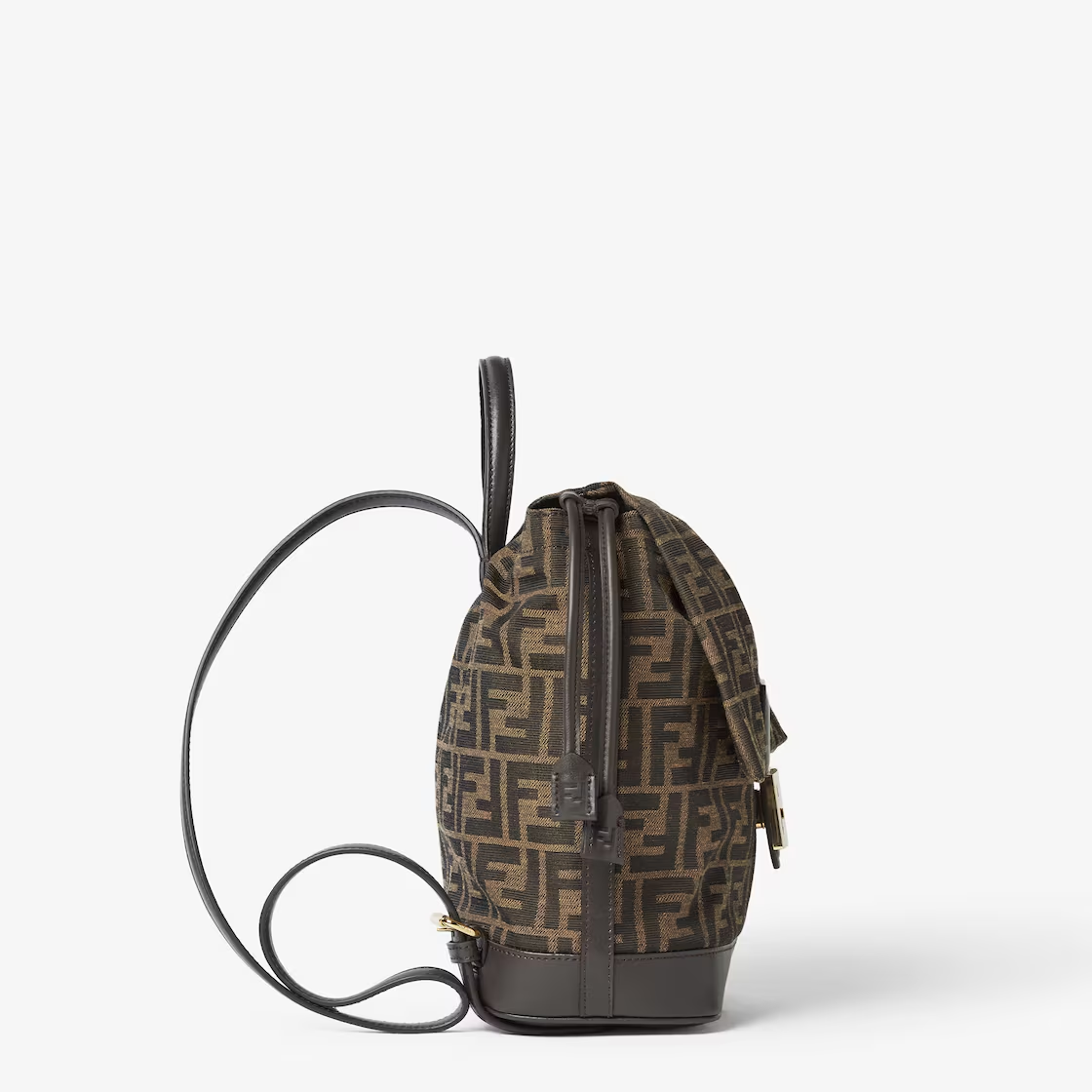 Brown FF Jacquard Backpack - Image 3