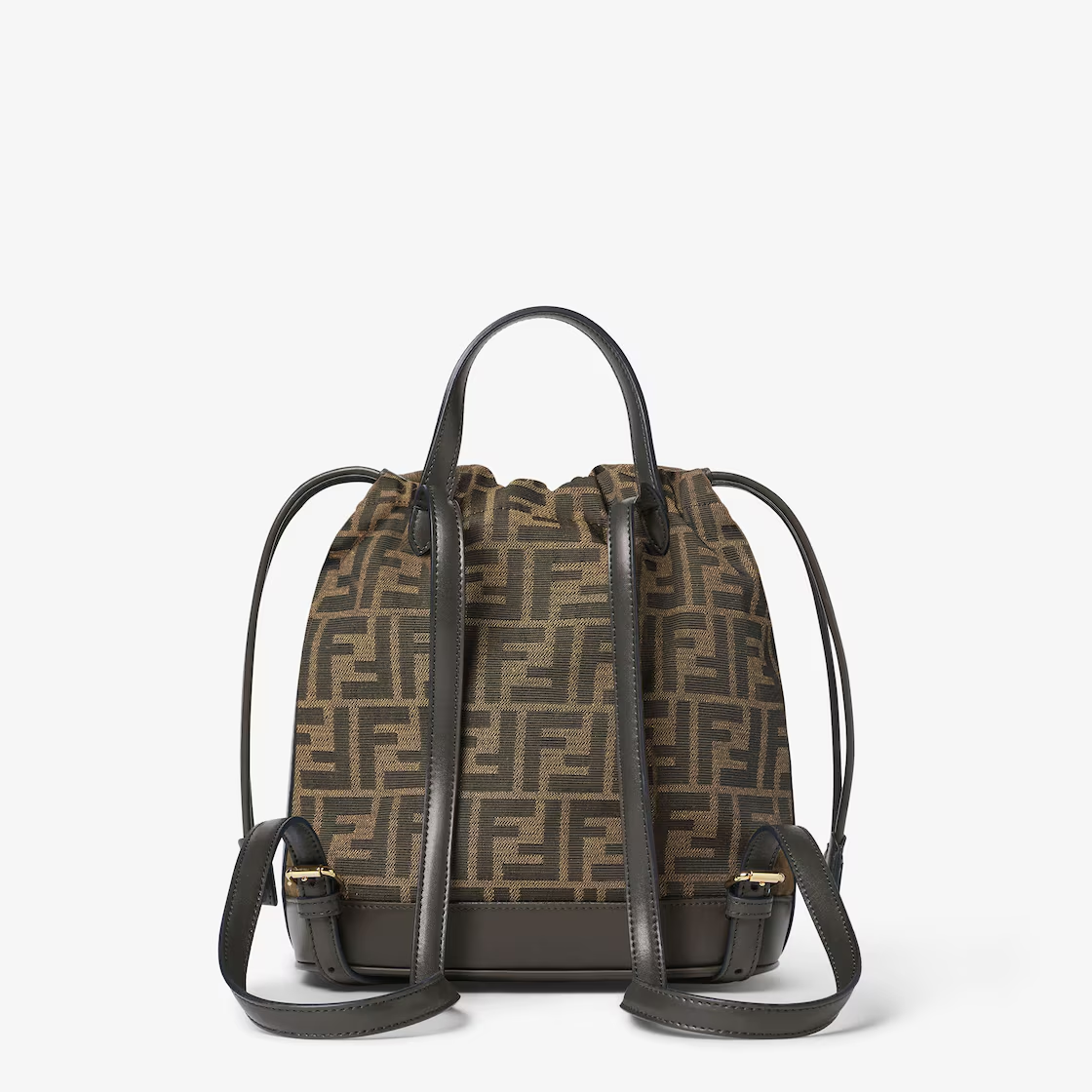 Brown FF Jacquard Backpack - Image 4