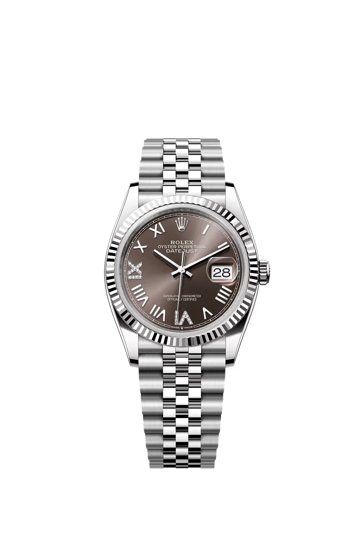 Log type 36 Oyster, 36mm, white gold and oyster steel Model 126234