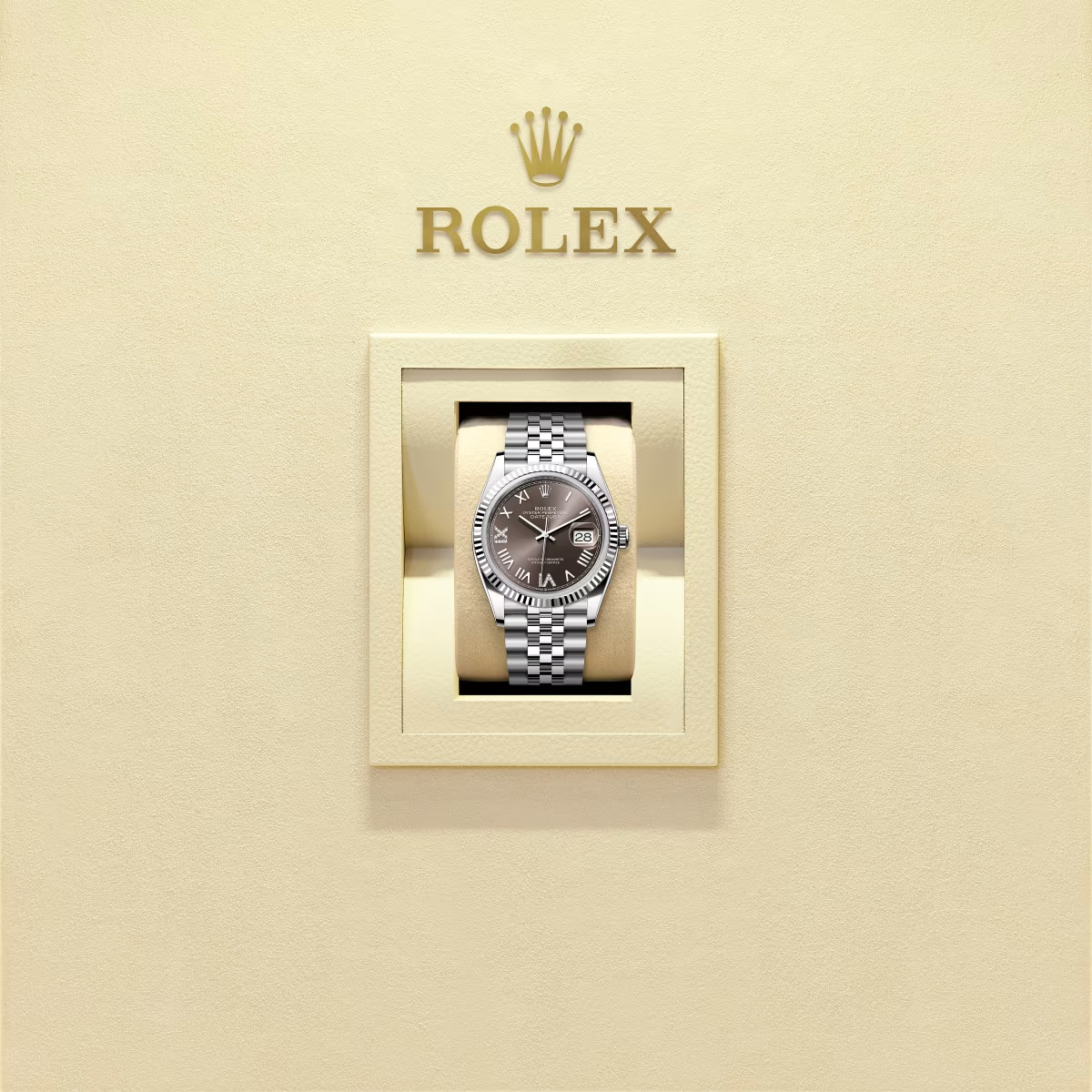 Log type 36 Oyster, 36mm, white gold and oyster steel Model 126234 - Image 2