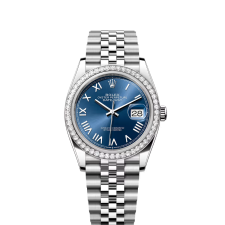 Log type 36  Oyster, 36mm, diamond, white gold and oyster steel  Model 126284RBR