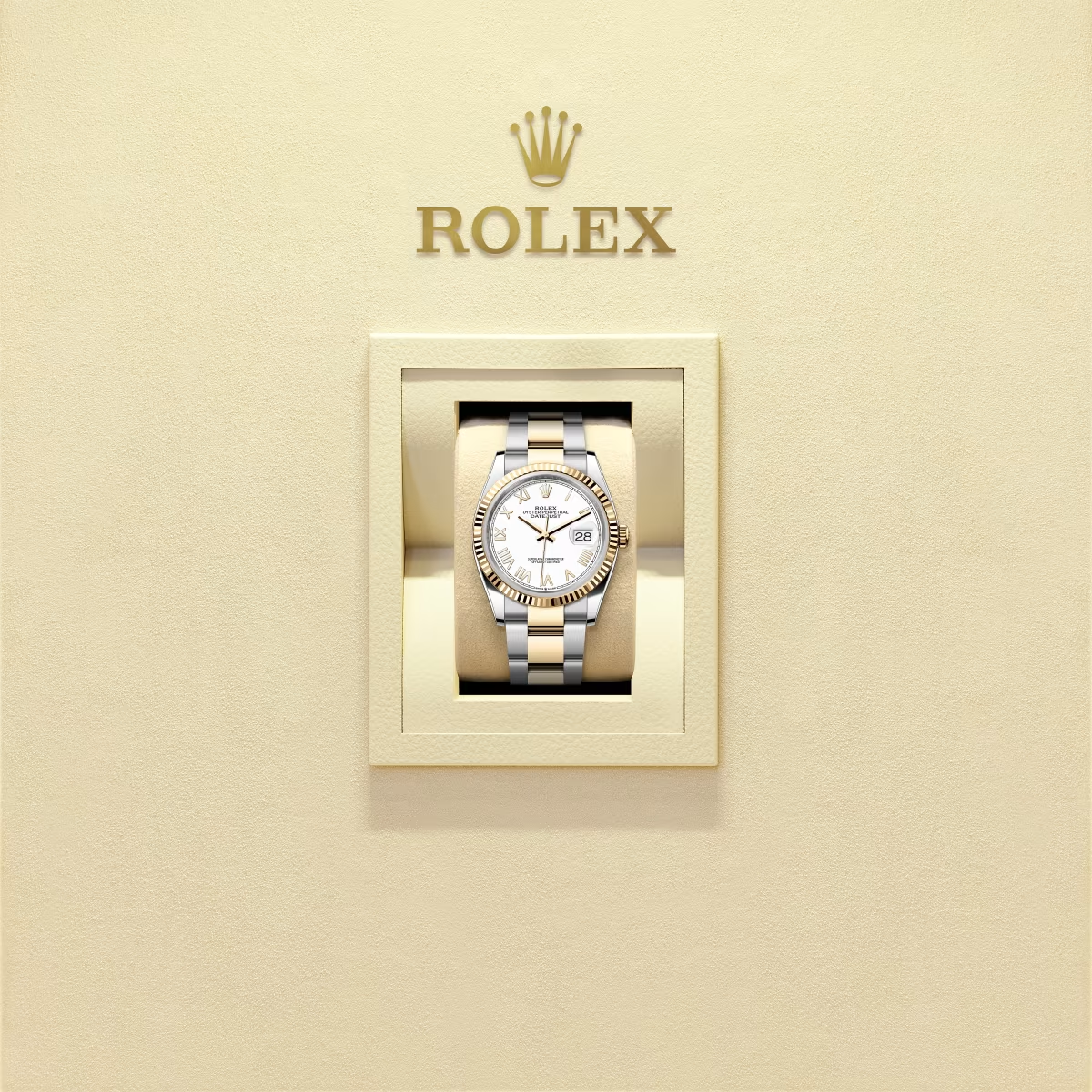 Log type 36 Oyster, 36mm, gold and oyster steel Model 126233 - Image 2