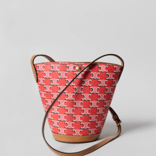 Mini logo printed bucket bag