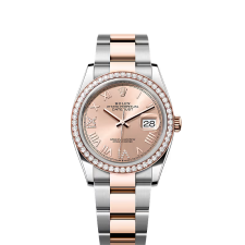 Log type 36  Oyster style, 36mm, diamond, eternal rose gold and oyster steel  Model 126281RBR