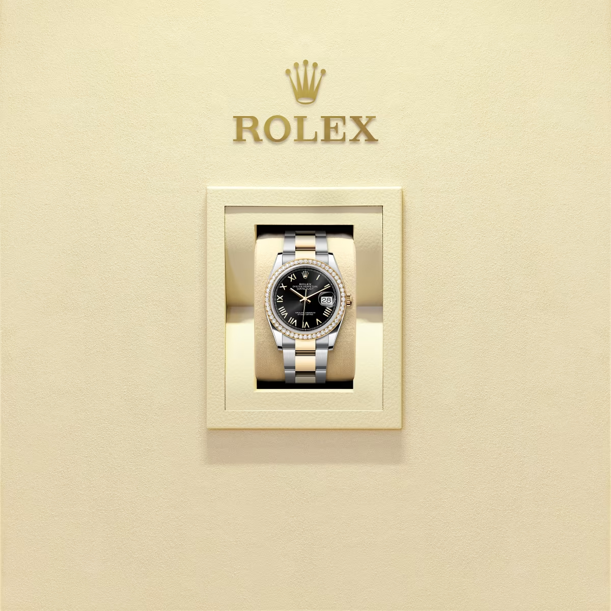Log type 36 Oyster, 36mm, diamond, gold and oyster steel Model 126283RBR - Image 2