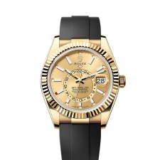 Longitudinal navigator type  Oyster style, 42mm, gold  Model 336238