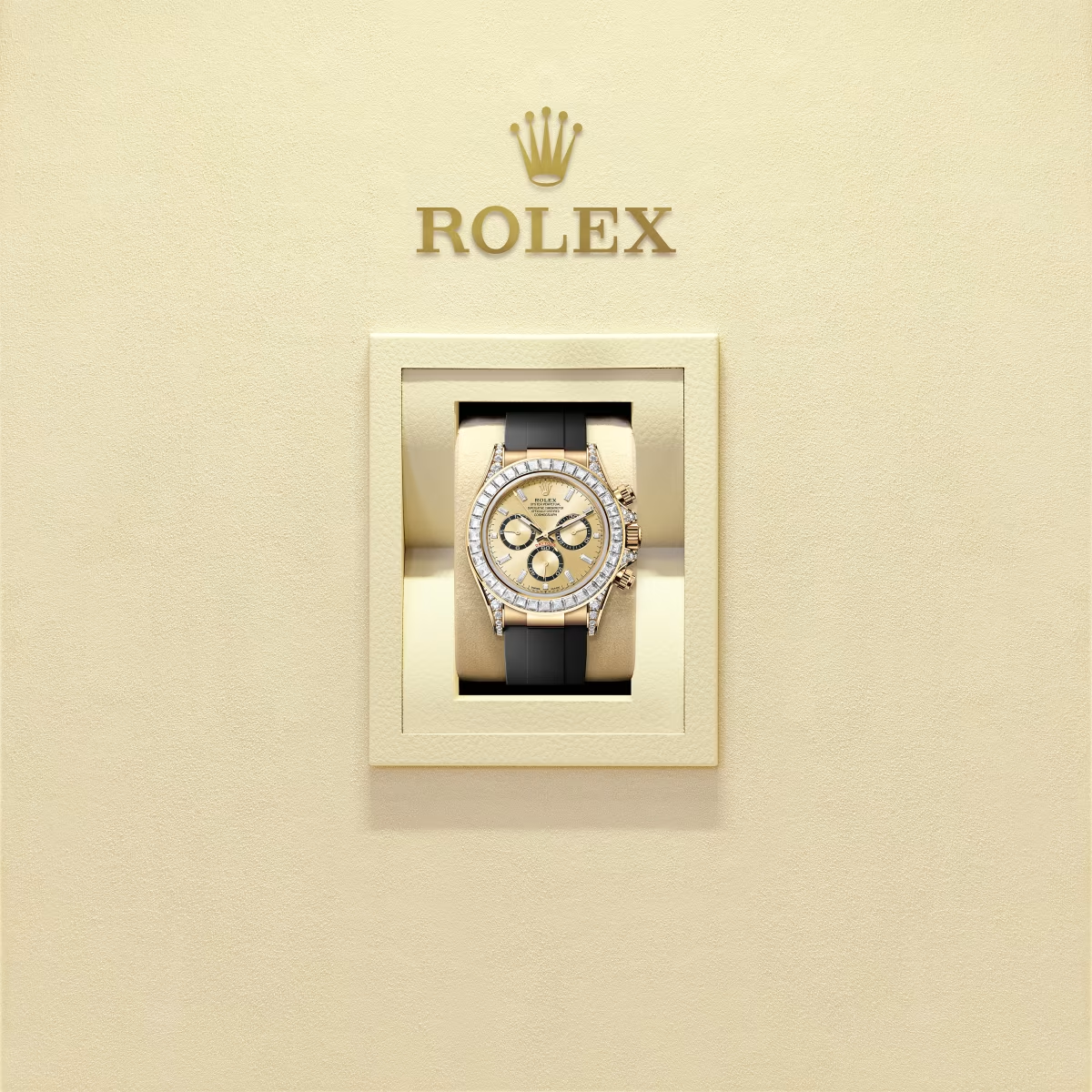 Cosmograph Daytona Oyster style, 40mm, diamond and gold Model 126538TBR - Image 2