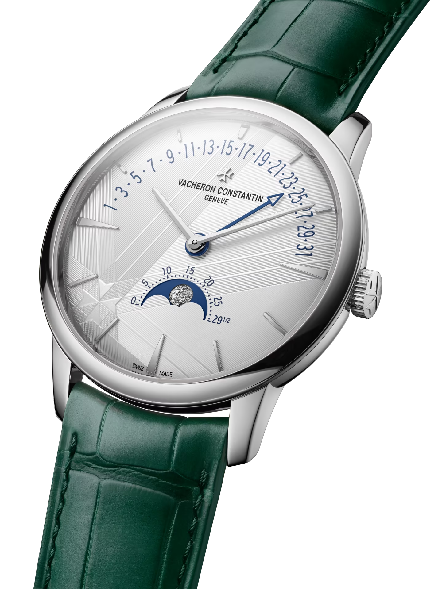 Moon phase retrograde calendar wristwatch - Image 2