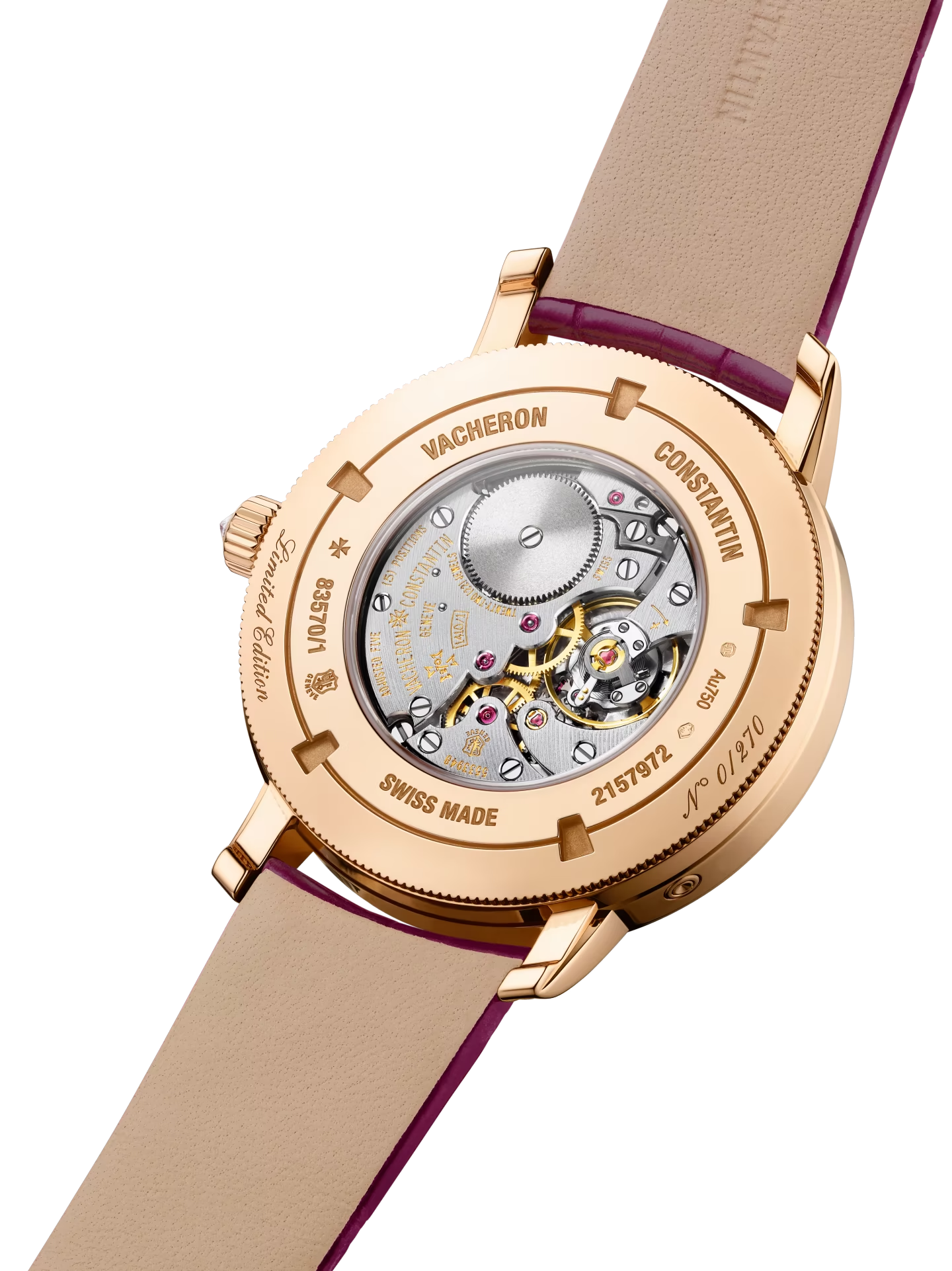 Moon phase watch 83570/000R-H060 36mm pink gold - Image 5