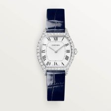 TORTUE watch small 18K rhodium plated white gold quartz