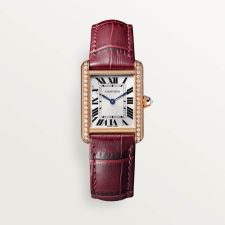 TANK LOUIS CARTIER watch with 18K rose gold manual winding