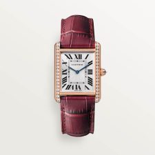 TANK LOUIS CARTIER watch with 18K rose gold manual winding