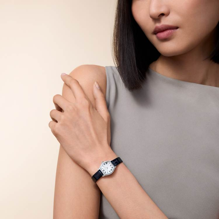 TORTUE watch MINI 18K rhodium plated white gold quartz - Image 2