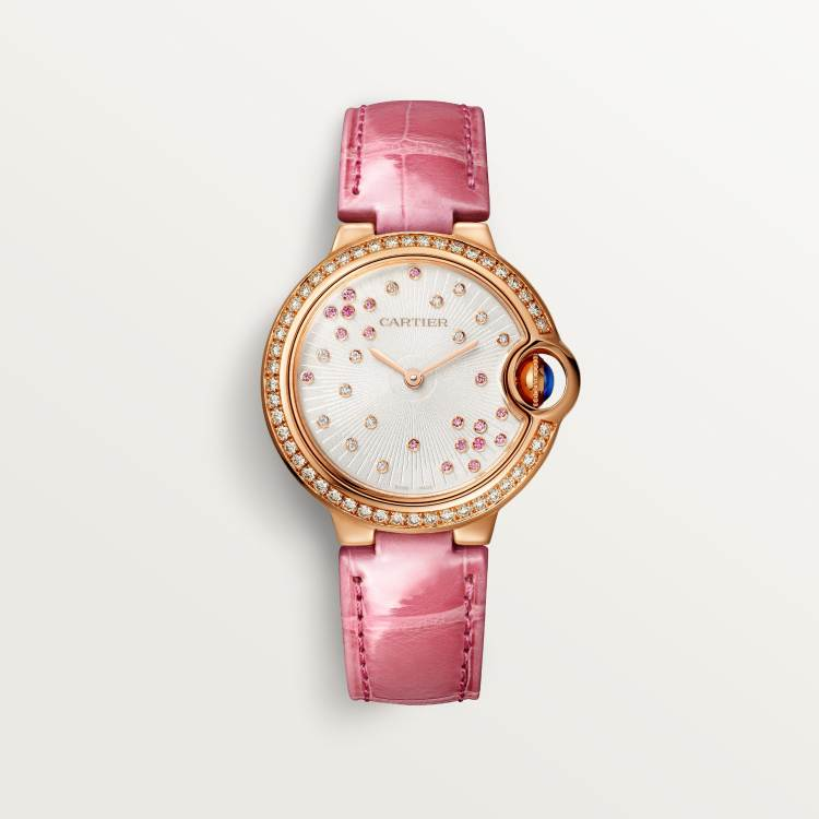 BALLON BLEU DE CARTIER Cartier Blue Balloon Watch 18K Rose Gold Automatic Chain