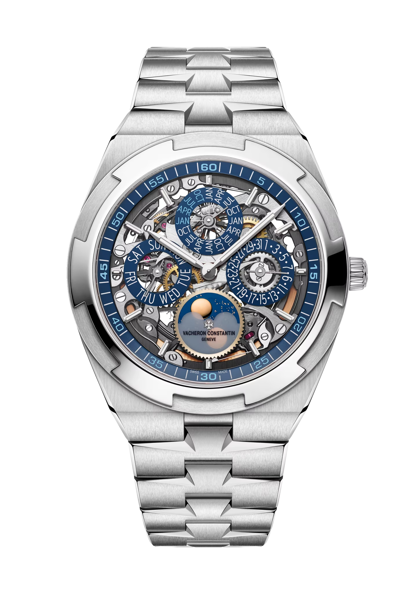 Engraved ultra-thin perpetual calendar